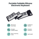 88 Key Portable Foldable Silicone Electronic Keyboard Piano Music