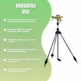 Tripod Rotating Sprinkler Automatic Irrigation Garden Watering
