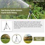 Tripod Rotating Sprinkler Automatic Irrigation Garden Watering - Rear View