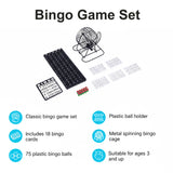 Bingo Game Set with Cards Balls and Cage for Family Party Fun - Extra Image