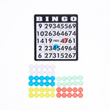 Bingo Game Set with Cards Balls and Cage for Family Party Fun - Close-Up Angle