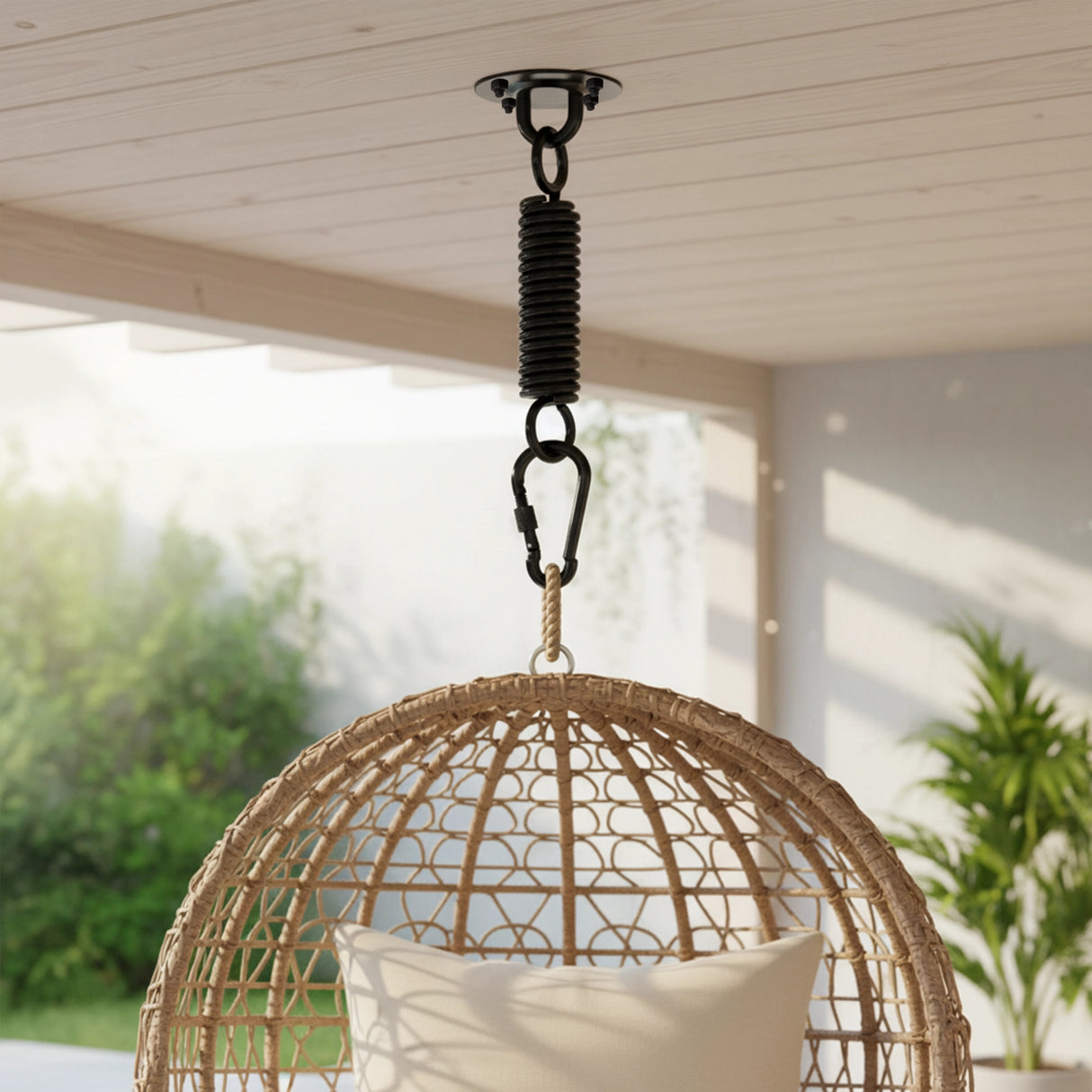 Heavy Duty Swing Hanger Suspension Ceiling Hook Spring Carabiner