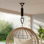 Heavy Duty Swing Hanger Suspension Ceiling Hook Spring Carabiner