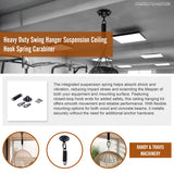 Heavy Duty Swing Hanger Suspension Ceiling Hook Spring Carabiner - Extra Image
