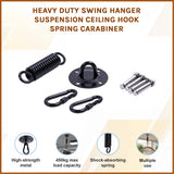 Heavy Duty Swing Hanger Suspension Ceiling Hook Spring Carabiner