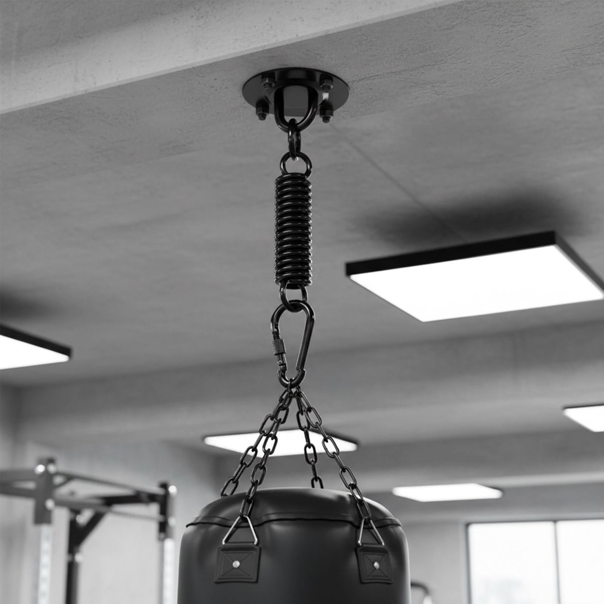Heavy Duty Swing Hanger Suspension Ceiling Hook Spring Carabiner