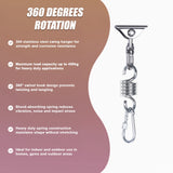 304 Stainless Steel Swing Hanger Heavy Duty 360 Degree Swivel Hook Mount