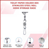 304 Stainless Steel Swing Hanger Heavy Duty 360 Degree Swivel Hook Mount