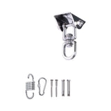 304 Stainless Steel Swing Hanger Heavy Duty 360 Degree Swivel Hook Mount - Top-Down View