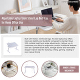 Adjustable Laptop Table Stand Lap Bed Tray for Home Office Use - Extra Image