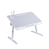 Adjustable Laptop Table Stand Lap Bed Tray for Home Office Use - Front View
