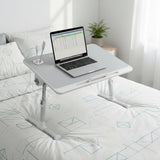 Adjustable Laptop Table Stand Lap Bed Tray for Home Office Use - Close-Up Angle