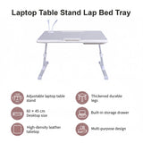 Adjustable Laptop Table Stand Lap Bed Tray for Home Office Use