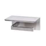 Toilet Paper Holder 304 Stainless Steel Roll Hook Storage Rack - Front View