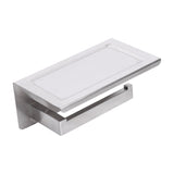 Toilet Paper Holder 304 Stainless Steel Roll Hook Storage Rack - Top-Down View