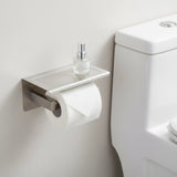 Toilet Paper Holder 304 Stainless Steel Roll Hook Storage Rack - Close-Up Angle