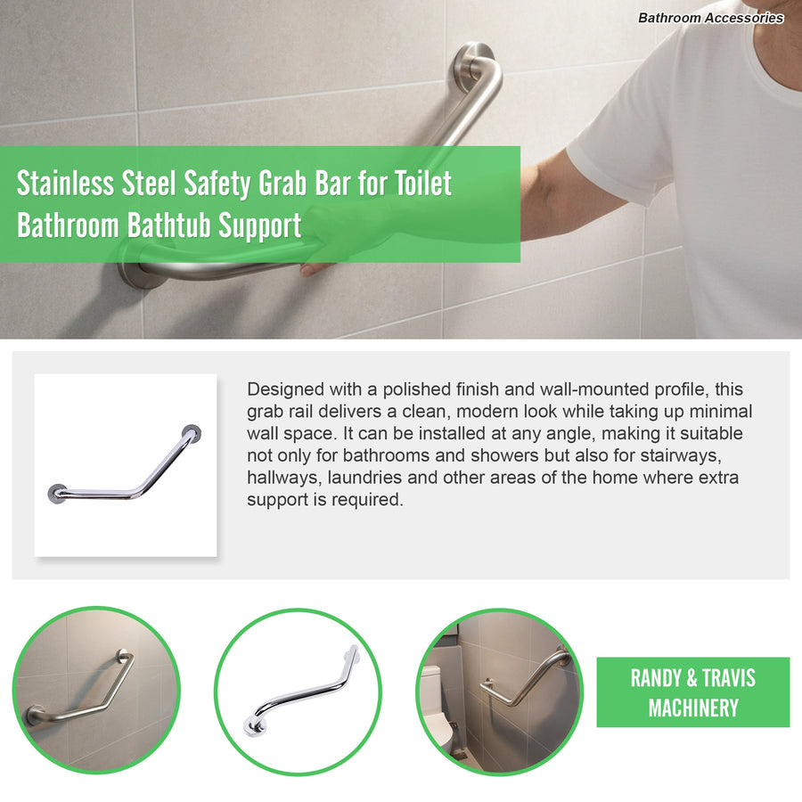 Stainless Steel Safety Grab Bar for Toilet Bathroom Bathtub Support