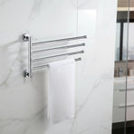 Swivel Towel Rail Chrome Stainless Steel Wall Mounted Bath Rack