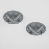 Pair of Grey Wall Anchor Mounts for Battle Ropes and Suspension - Extra Image