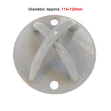 Pair of Grey Wall Anchor Mounts for Battle Ropes and Suspension