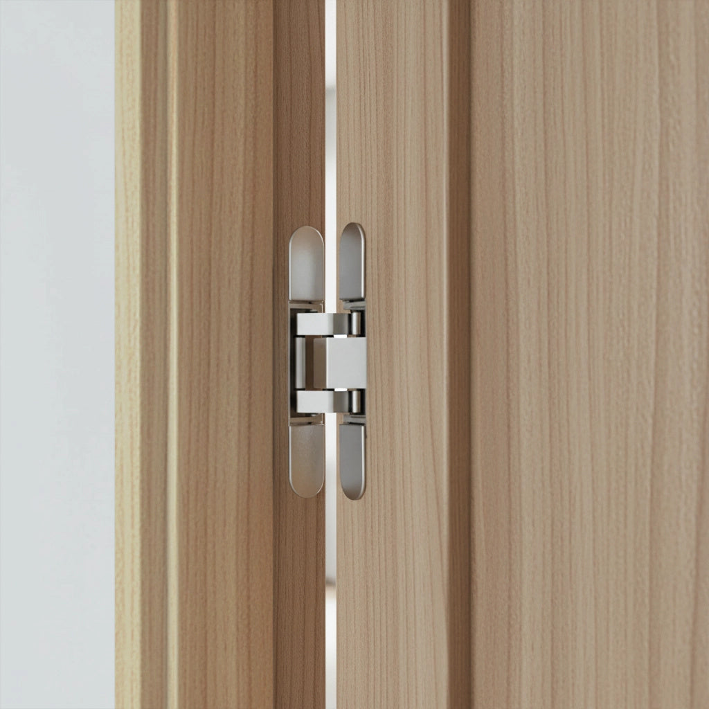 Hidden Door Hinges 180&deg; Heavy Duty 3D Adjustable Silver 40kg