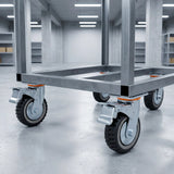 Heavy Duty Plate Caster Wheels Set 4 1200kg Swivel