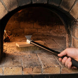 80cm Heavy Duty Pizza Oven Brush with Steel Scraper