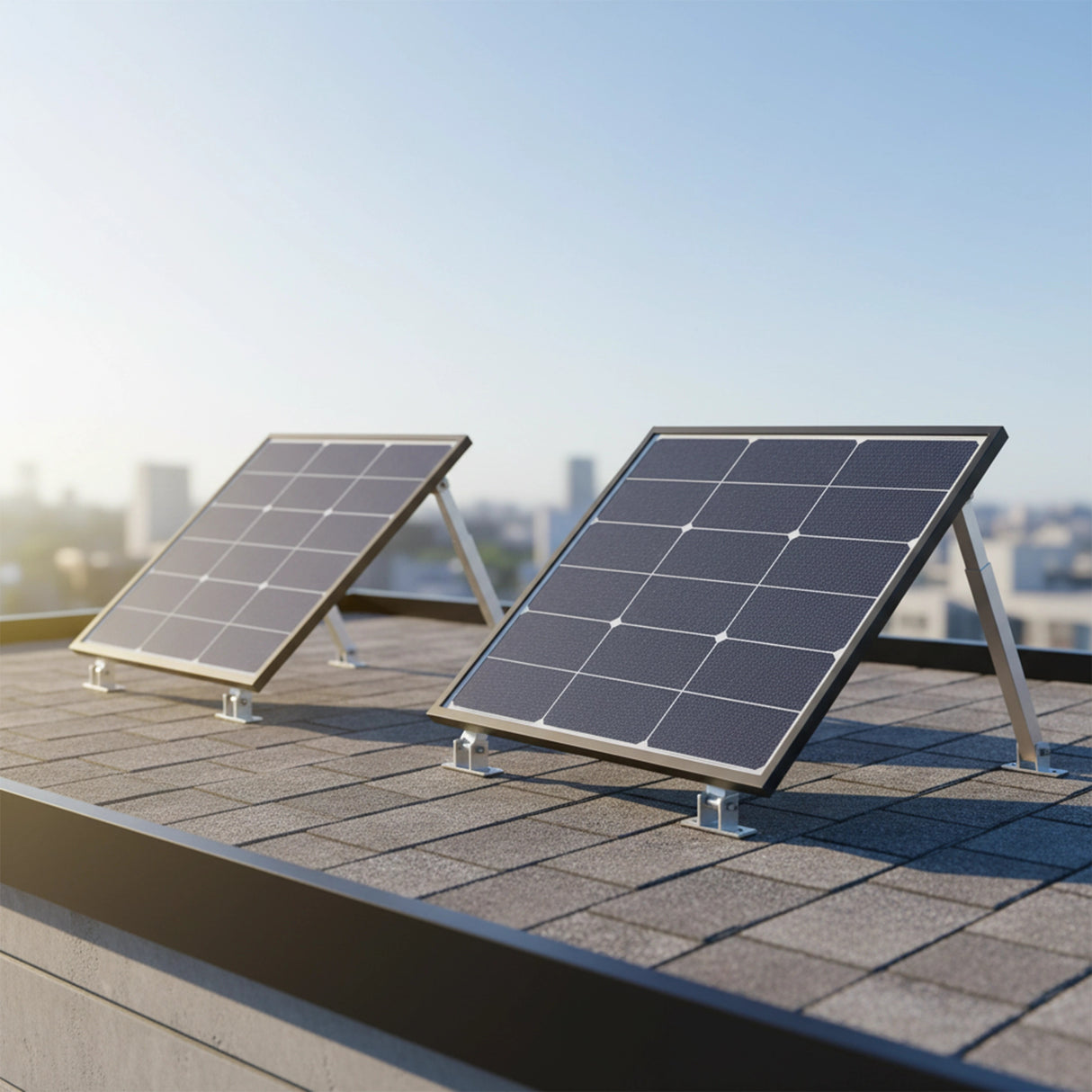 2 Set Adjustable Solar Panel Tilt Mount Brackets