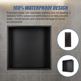 Stainless Steel Shower Niche 32x32cm Double Shelf Insert Wall Recessed - Extra Image