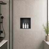 Stainless Steel Shower Niche 32x32cm Double Shelf Insert Wall Recessed