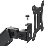 Dual Arm Monitor Desk Mount Bracket Spring Assisted 17&ndash;32 Inch Full Motion