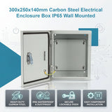 300x250x140mm Carbon Steel Electrical Enclosure Box IP65 Wall Mount