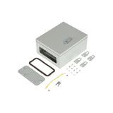 300x250x140mm Carbon Steel Electrical Enclosure Box IP65 Wall Mount - Top-Down View