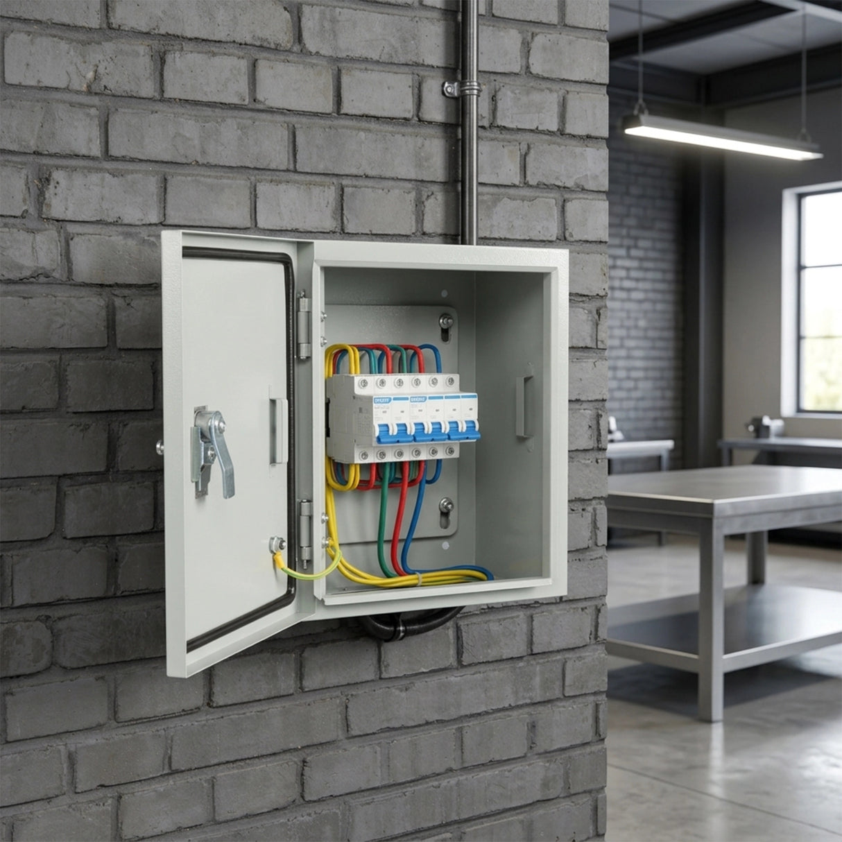 300x250x140mm Carbon Steel Electrical Enclosure Box IP65 Wall Mount