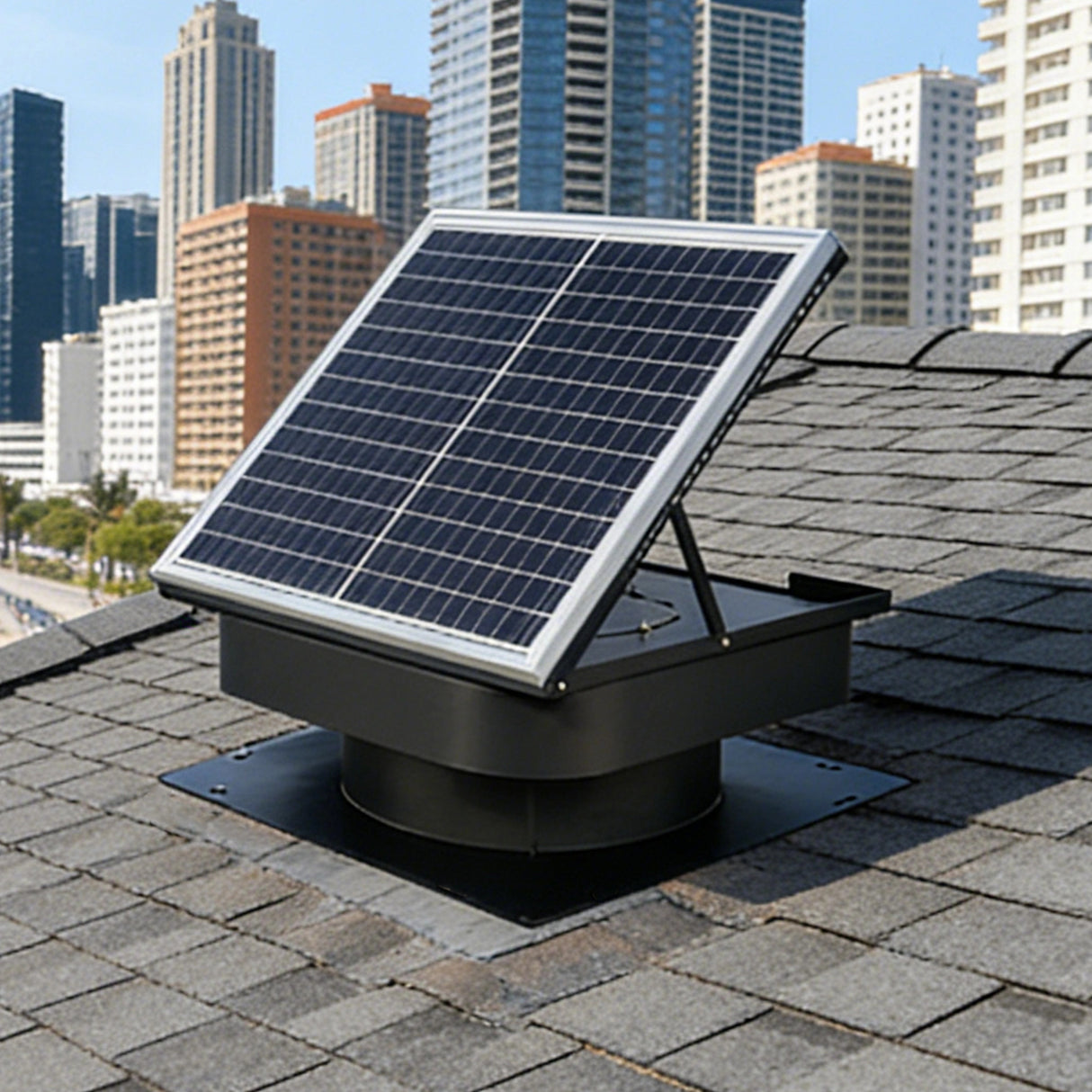 25-30W Solar Roof Vent Fan Exhaust Attic Ventilation for Home Garage Van