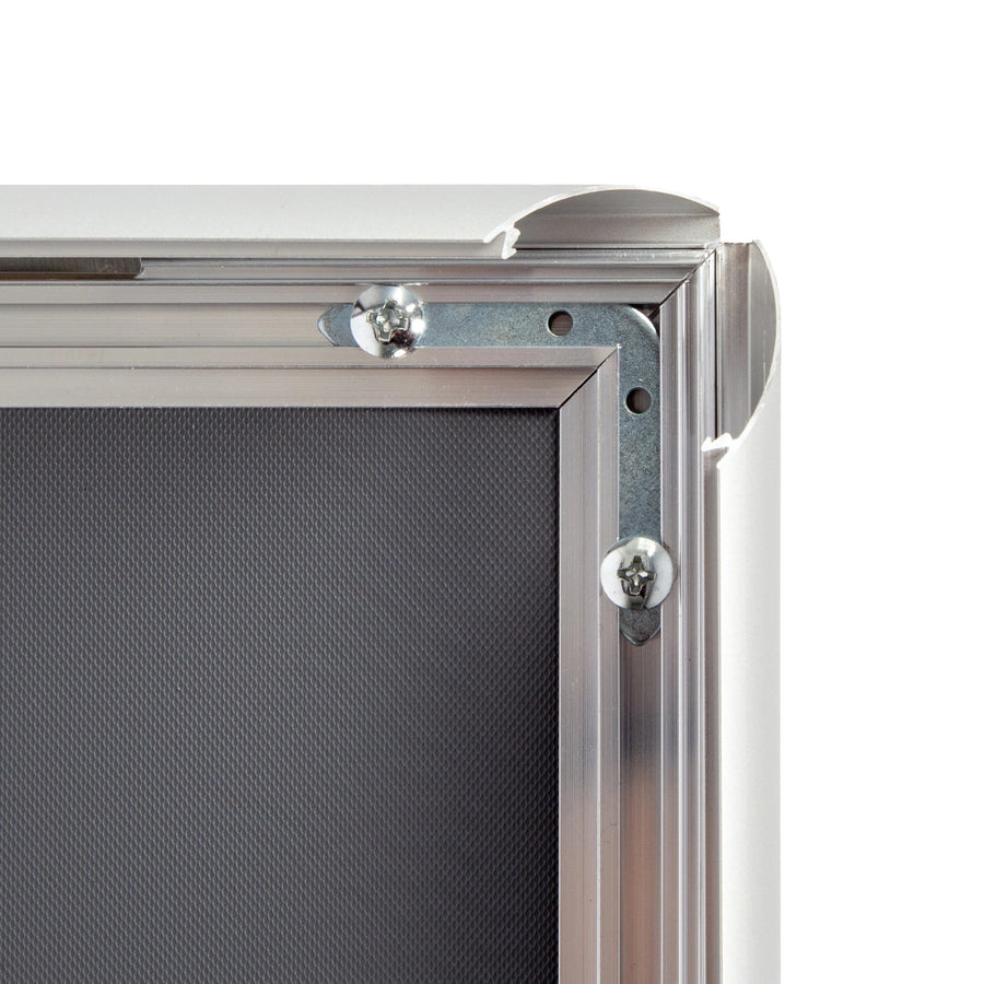 A0 2pc Aluminium Snap Poster Frame Wall Mount Sign Holder Silver