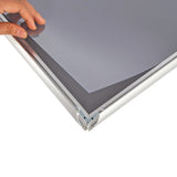 A2 2pc Aluminium Snap Poster Frame Wall Mount Sign Holder Silver - Extra Image