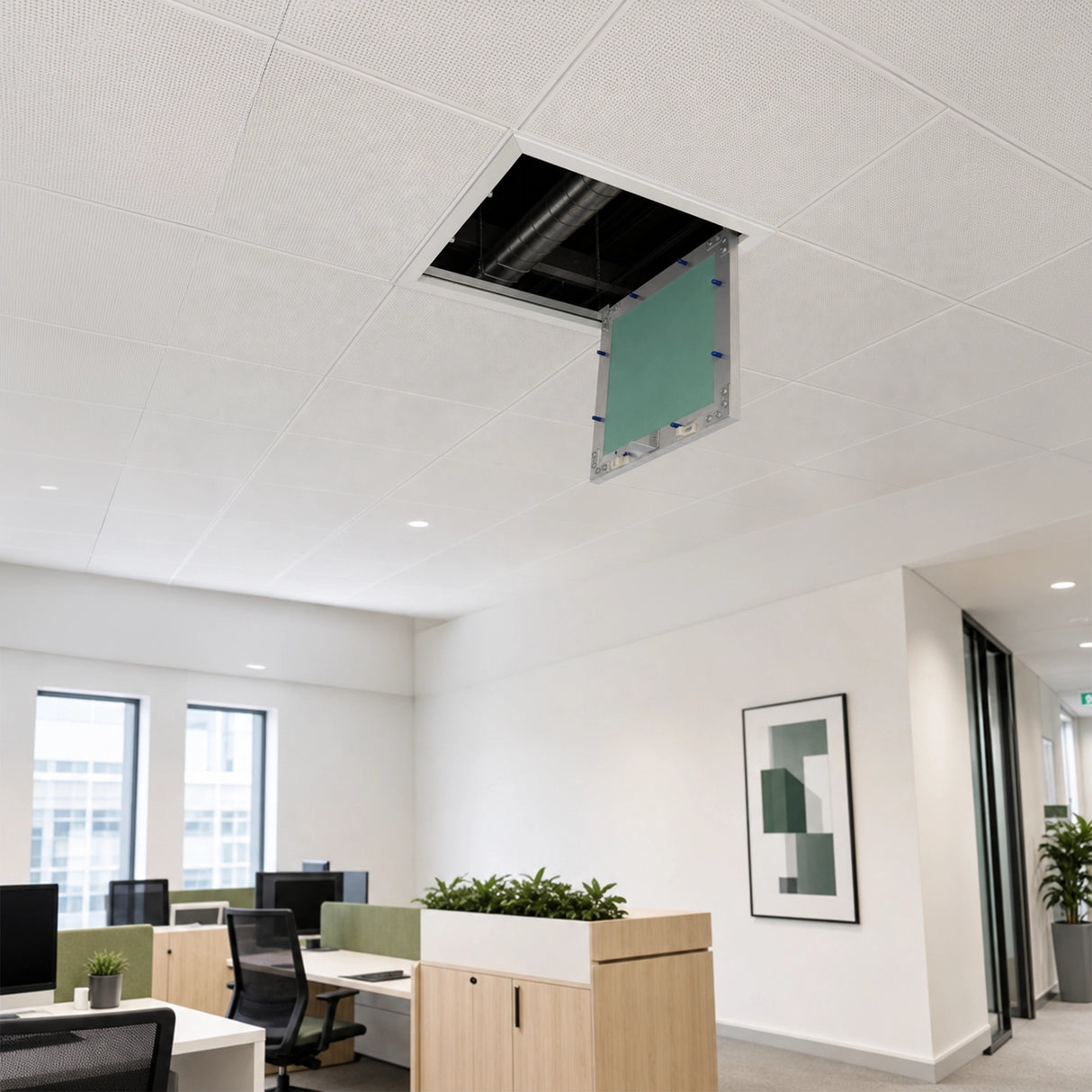 300x300mm Plasterboard Access Panel Aluminium Frame Inspection Hatch