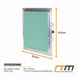 300x300mm Plasterboard Access Panel Aluminium Frame Inspection Hatch - Extra Image