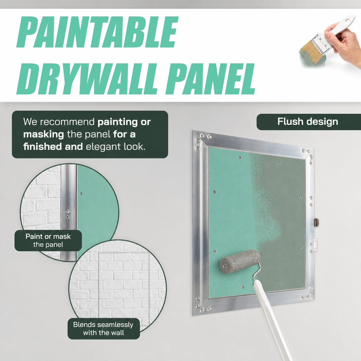300x300mm Plasterboard Access Panel Aluminium Frame Inspection Hatch