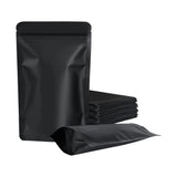 Black Aluminium Mylar Foil Stand Up Pouch 100pcs