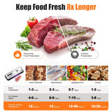 Cordless Food Vacuum Sealer Machine Dry Wet 30 Bags - Close-Up Angle