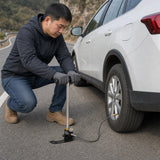 Hand Air Pump 3 Stage 4500 PSI PCP Pump in Silver for Rifle Airgun Filling and Portable Pressure Control