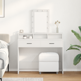 Dressing Table White 100 x 41 x 140 cm Engineered Wood - Side View