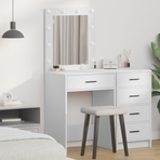 Dressing Table White 50 x 41 x 135 cm Engineered Wood