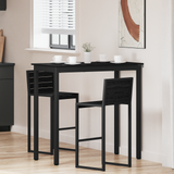 Standing Bar Table Engineered Wood - Side View