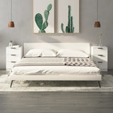 Bedside Cabinets 2 pcs White 40x36x65 cm - Front View