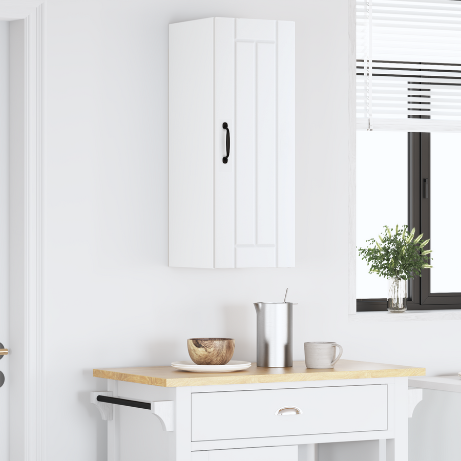 Wall Cabinet LUCCA White 30 x 31 x 80 cm Engineered Wood