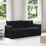Sofa Black 196 x 82 x 85 cm Fabric - Front View