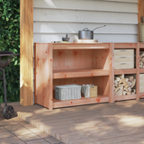 Kitchen Cabinet with Shelf MEPPEL Brown Oak 106 x 55 x 92 cm - Top-Down View